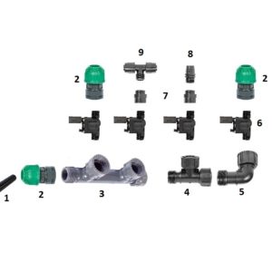 Mágnesszelepek bekötése soros szelepkötő idommal