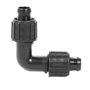 Szalagcső könyök idom 17x17