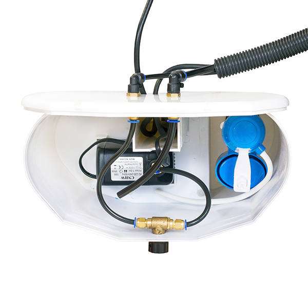 Falra szerelhető hűtő-párásító ventilátor víztartállyal 26col/65cm