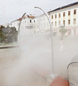 Tecnocooling Rozsdamentes Acél Párakapu, 2 1/2 Boltív, 14 db Párásító Fúvókával