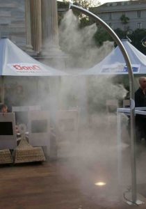 Tecnocooling Rozsdamentes Acél Párakapu, 1/2 Boltív, 7 db Párásító Fúvókával